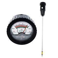Soil pH and Moisture Meter Short Probe - Black